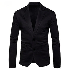 Stylish Men's Two Button Casual Fit Slim Suit Jacket